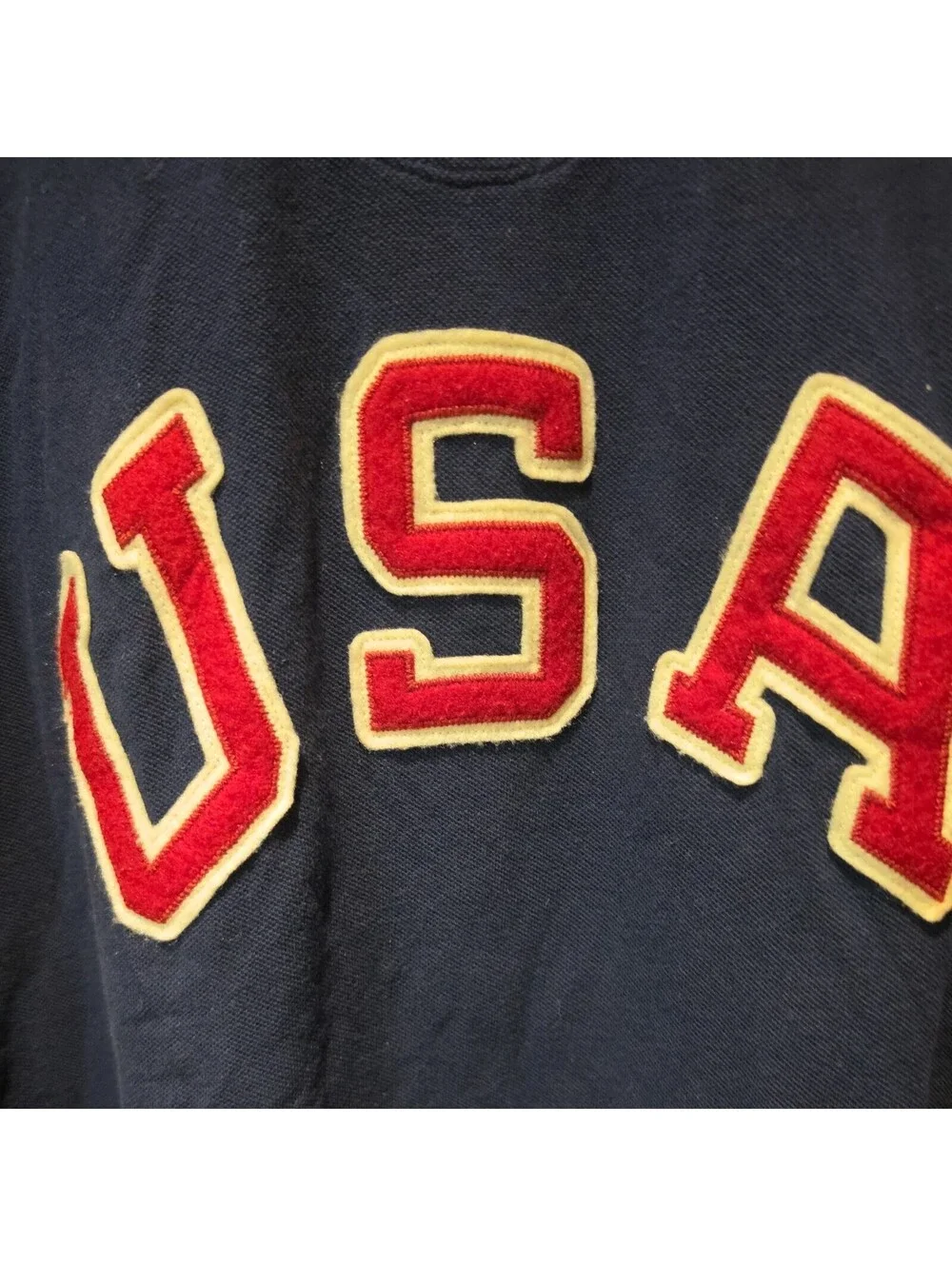 Polo Ralph Lauren USA Olympic Team 2012 Polo Shirt Mens 2XLT Tall Navy Cotton